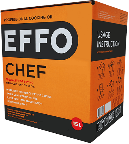 ПРОФЕСІЙНА КУЛІНАРНА ОЛІЯ EFFO CHEF 15L