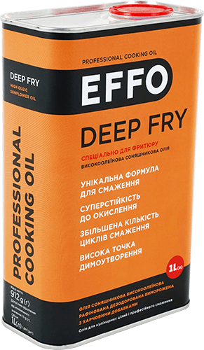 ПРОФЕСІЙНА КУЛІНАРНА ОЛІЯ EFFO DEEP FRY 1L